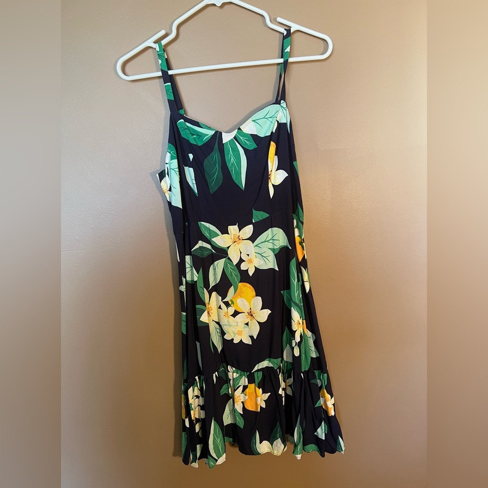Blue floral dress, new with tags.